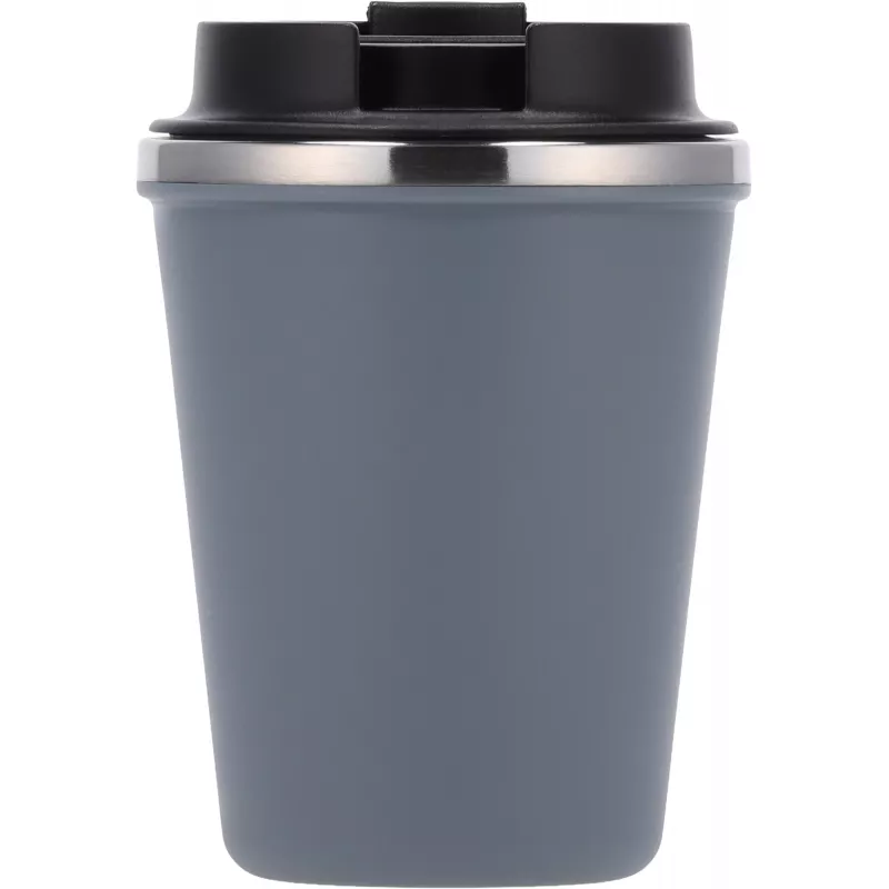 Kubek termiczny 350 ml z powłoką z recyklingu METODY - szary (8496207)
