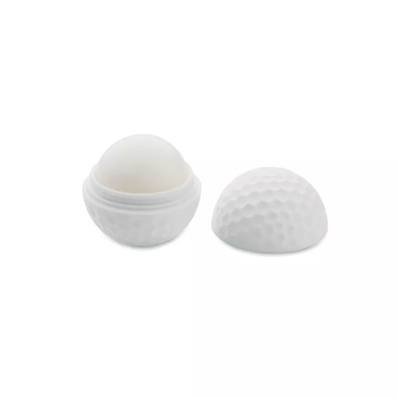 Balsam do ust SPF10 w kształcie piłki golfowej GOLF - Bialy (MO2215-06)
