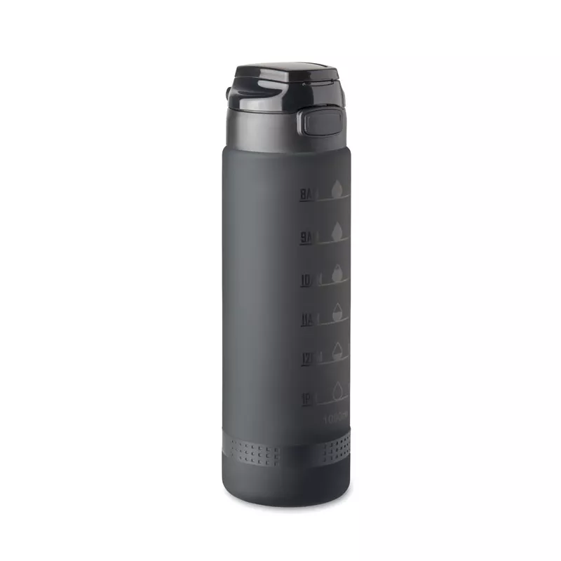 Butelka sportowa z RPET 1000 ml LEVEL - Czarny (MO2409-03)