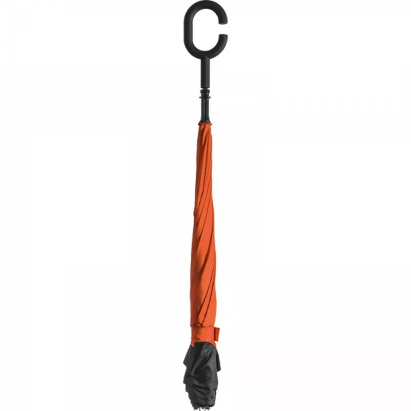 Parasol manualny odwrócony ø120 cm OLIVIA - pomarańczowy (4047610)