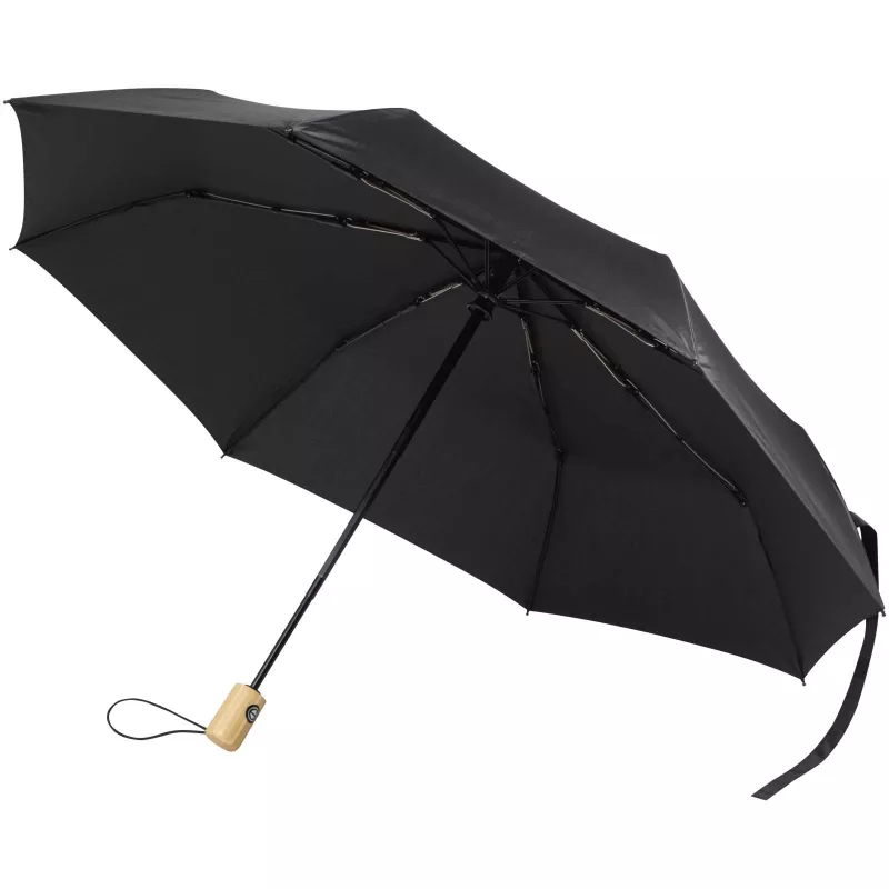 Renee – składany parasol 23 cale wyposażony w funkcję automatycznego otwierania i zamykania - Czarny (13015990)