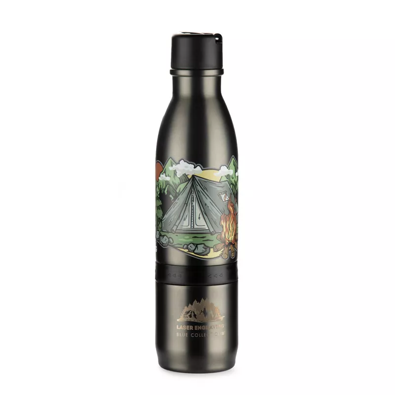 Butelka termiczna DRINNO 500 ml - grafitowy (16054-15)