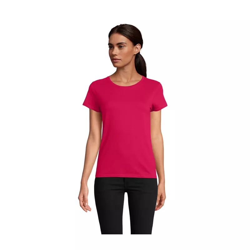 Koszulka organiczna 175 g/m² Sol's PIONEER WOMEN - Fuchsia (S03579-FU)