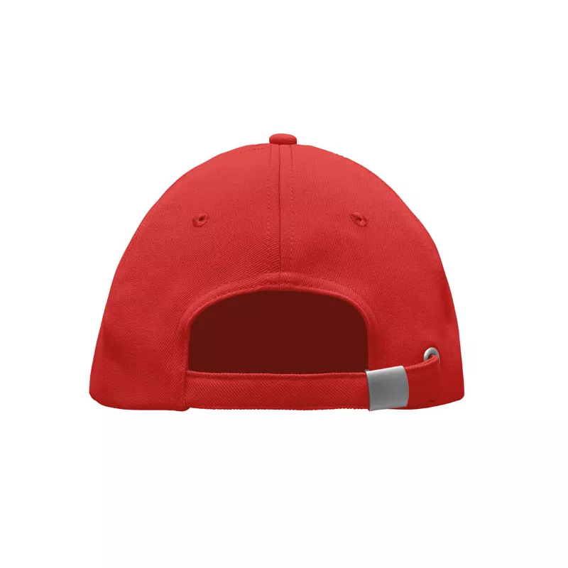 Czapka z daszkiem 5-panelowa RPET 210 g/m² SENGA - Czerwony (MO6831-05)