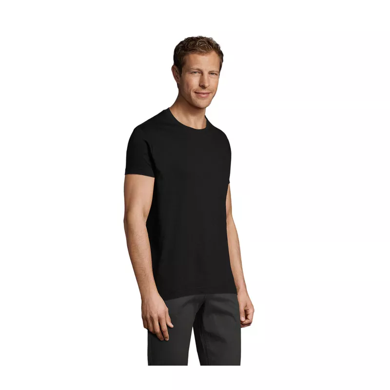 Koszulka męska dopasowana 150 g/m² Sol's REGENT FIT - Deep Black (S00553-DB)