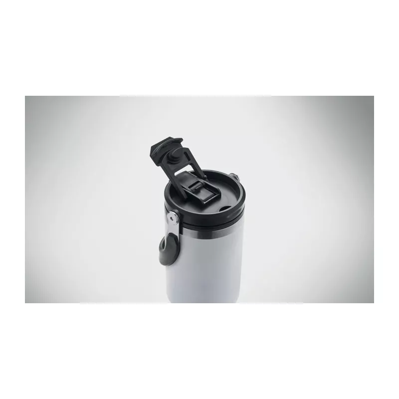 Kubek termiczny ze słomką ze stali 850 ml SUMA HAND - Bialy (MO2561-06)
