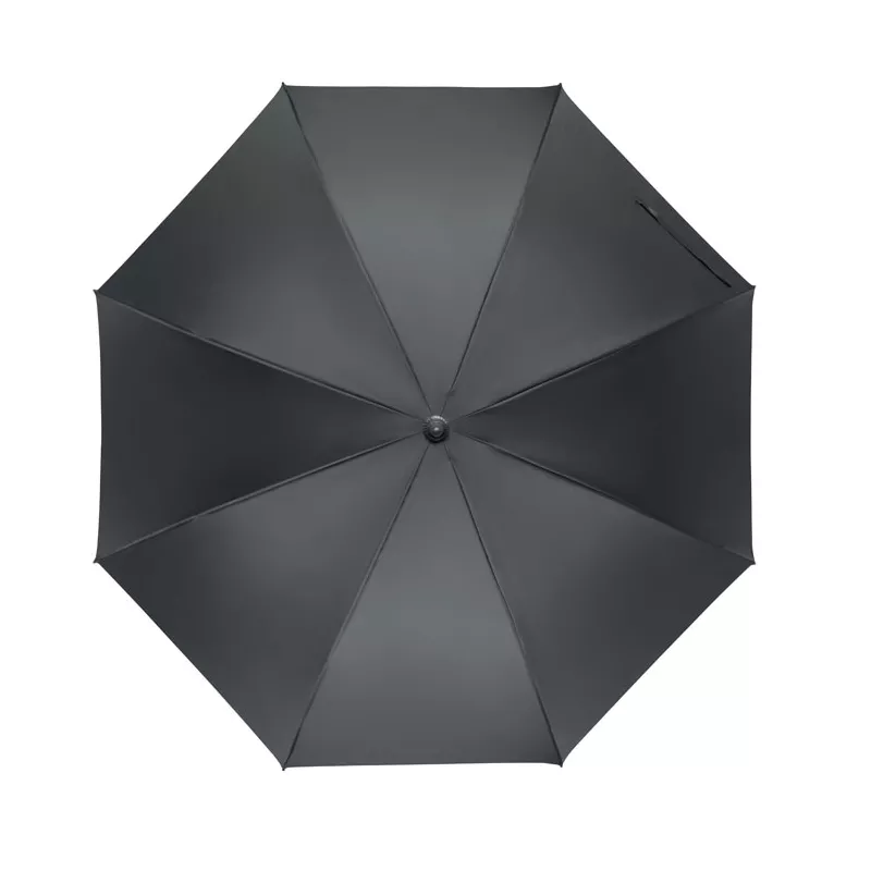 Parasol automatyczny 27" z drewnianą rączką RAYNA - Kamienny Szary (MO3220-15)