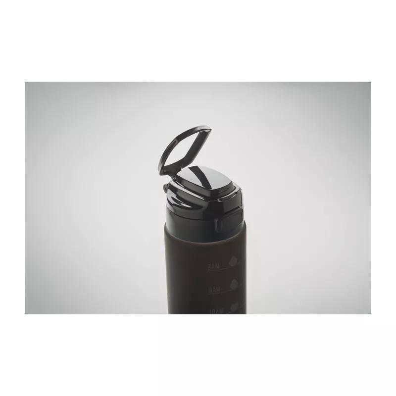 Butelka sportowa z RPET 1000 ml LEVEL - Czarny (MO2409-03)