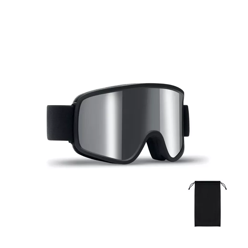 Gogle narciarskie UV400 lustrzane NISEKO - Srebrny Blyszczacy (MO3194-17)