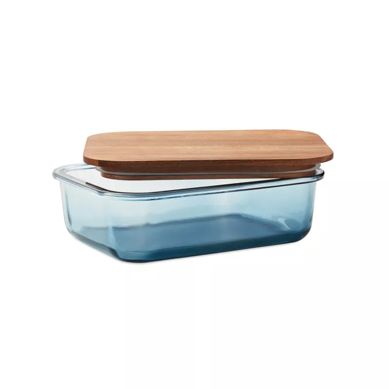 Lunchbox szklany 800 ml VITRIO LUNCH - Przezroczysty Niebieski (MO2750-23)