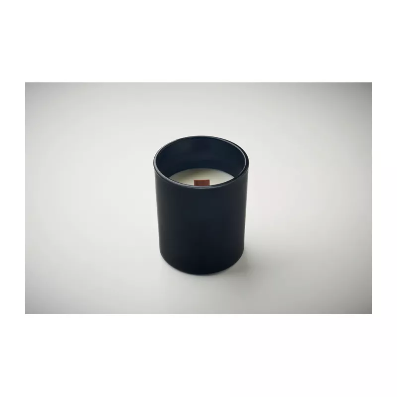 Świeca zapachowa wanilia w szkle 80 g KIVAS WOOD - Czarny (MO2708-03)