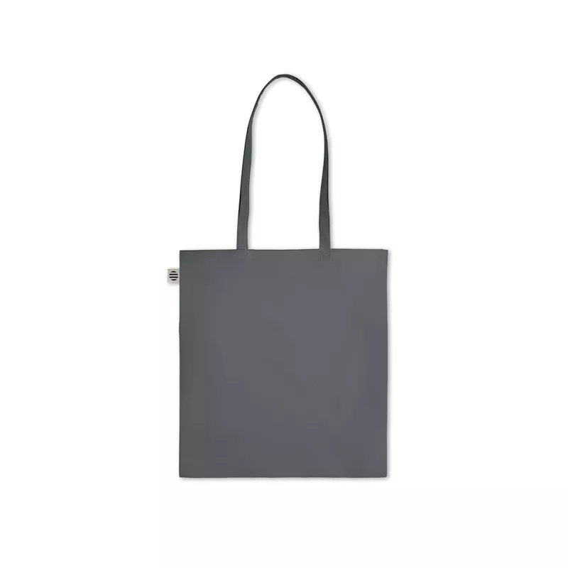 Torba z bawełny organicznej 140 g/m² ZIMDE COLOUR - Kamienny Szary (MO6189-15)