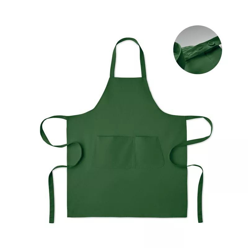 Fartuch z bawełny organicznej 240 g/m² GAMMA - Ciemnozielony (MO2249-60)