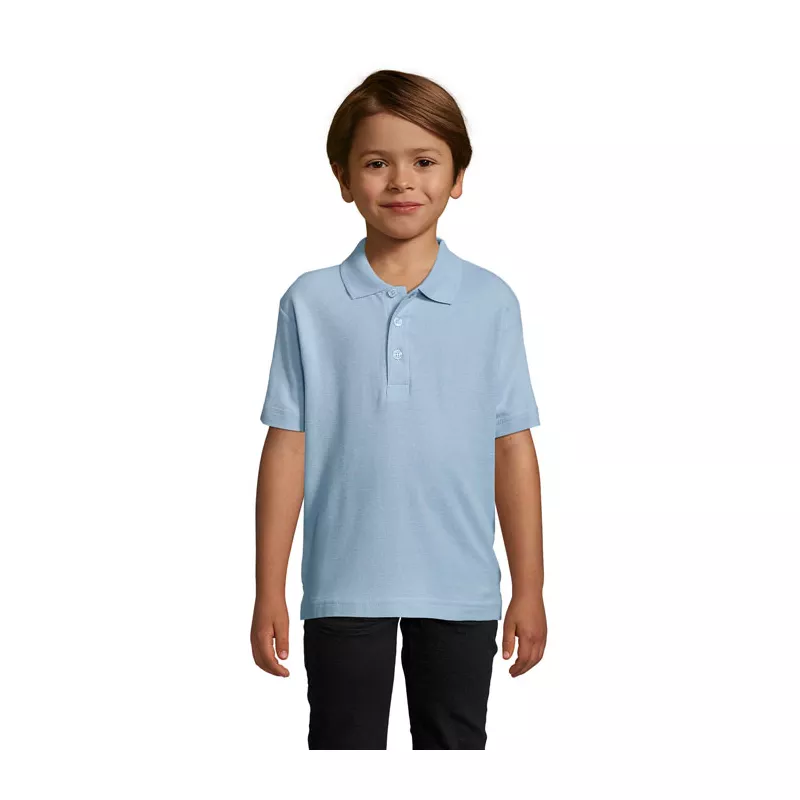 Polo dziecięce piqué 170 g/m² Sol's SUMMER II KIDS - Sky Blue Pique (S11344-SP)