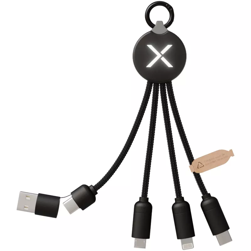 SCX.design C14 kabel do ładowania 5 w 1 o mocy 15 W - Czarny (2PX17990)