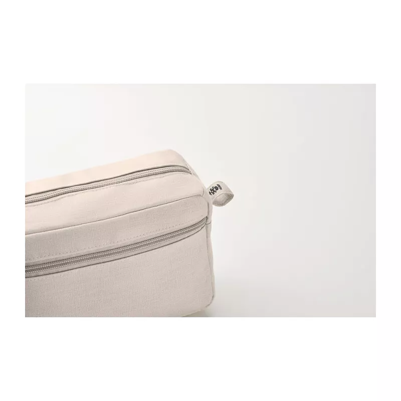 Kosmetyczka z konopi 200 g/m² NAIMA COSMETIC - Bezowy (MO6165-13)