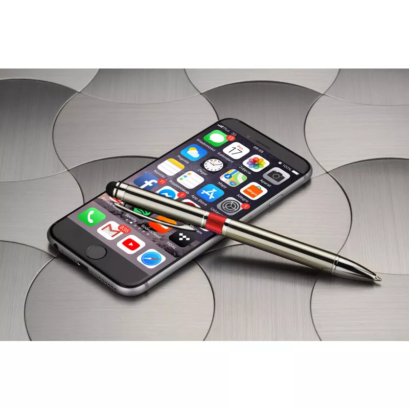 Długopis touch TURBO - czerwony (19567-04)