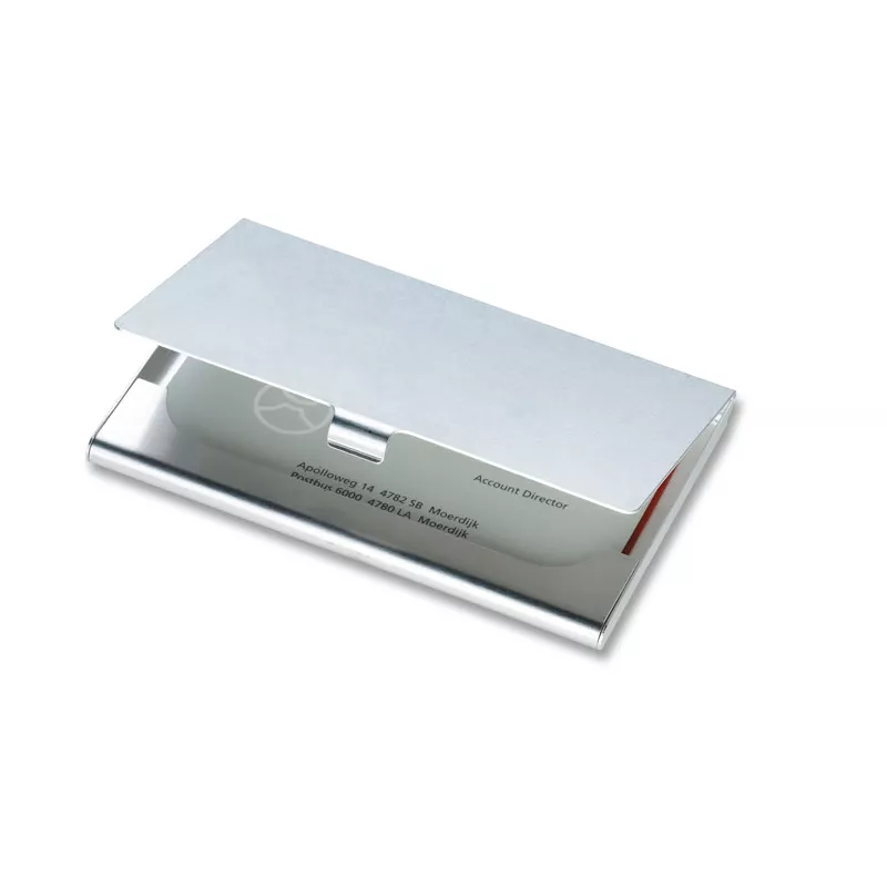 Wizytownik aluminiowy EPSOM - Srebrny Blyszczacy (KC2225-17)