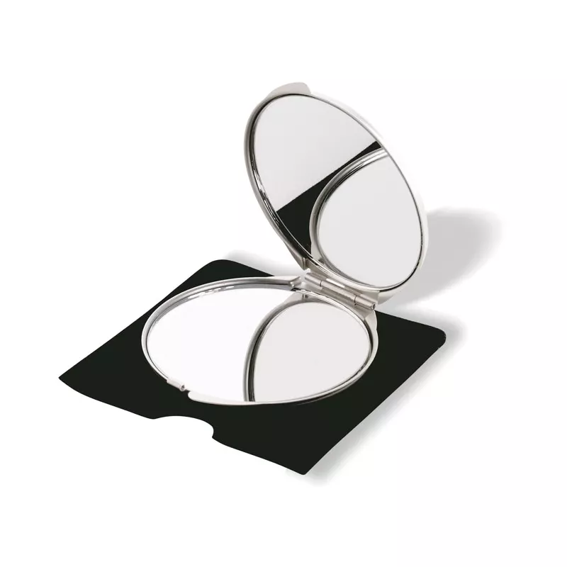 Lusterko kosmetyczne aluminiowe z powiększeniem SORAIA - Srebrny Mat (KC2226-16)
