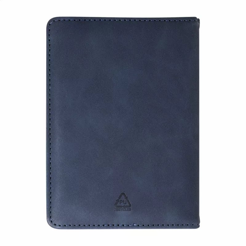 TwinPass zestaw podróżny (etui na paszport i zawieszeka na bagaż RPU) - ciemno niebieski (AP800291-06A)