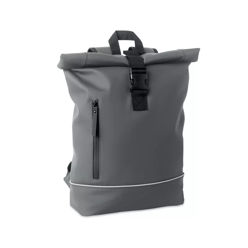 Plecak na laptop 15" z PU z odblaskiem LAPTOSA - Kamienny Szary (MO2581-15)