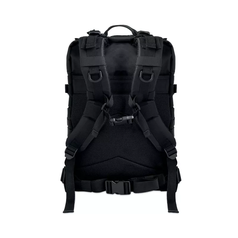 Plecak turystyczny z RPET 600D 50 l CARRYCONFI - Czarny (MO2970-03)