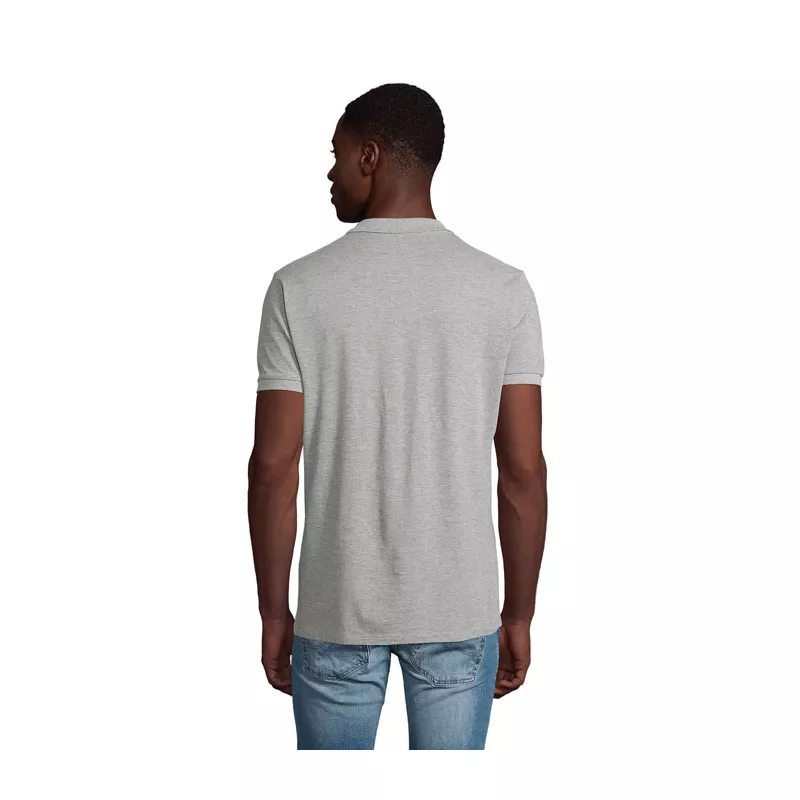 Polo męskie organiczne 170 g/m² Sol's PLANET MEN - Szary Melanż 2 (S03566-GY)