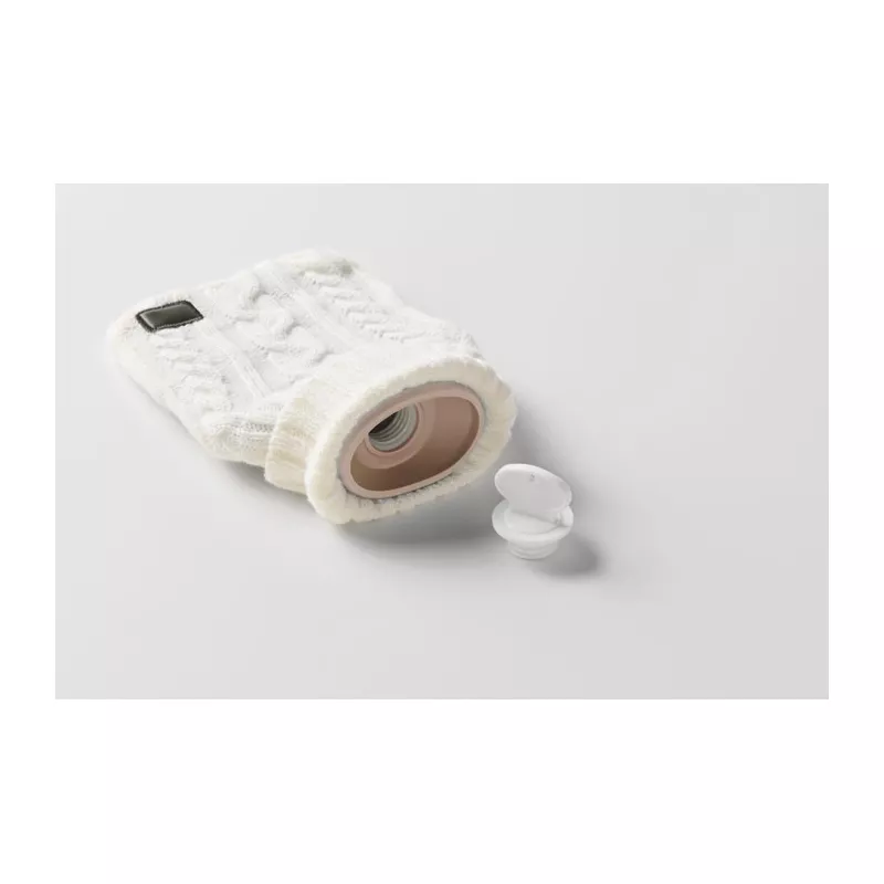 Termofor 400 ml w dzianinowym pokrowcu TOASTY - Bezowy (MO2720-13)