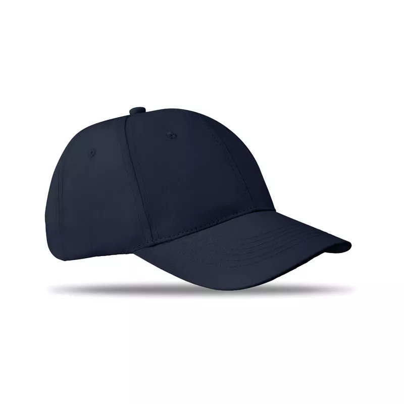 Czapka z daszkiem bawełniana 160 g/m² BASIE APOLLO - Niebieski (MO8834-04)