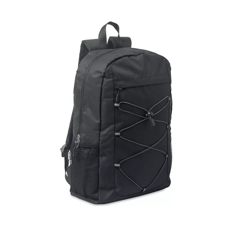 Plecak RPET 600D ze sznurkiem HIGE - Czarny (MO2491-03)
