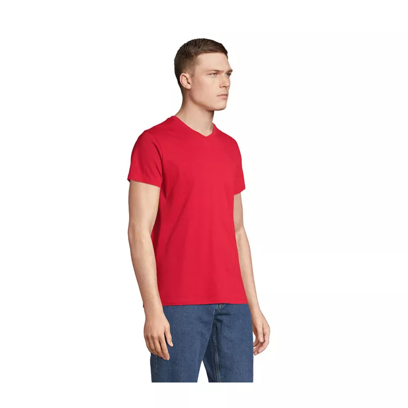 Koszulka unisex z dekoltem w serek Sol's REGENT V - Czerwony (S04765-RD)