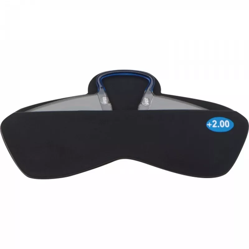 Okulary +2.00 z etui do smartfona CESARE - czarny (5075503)