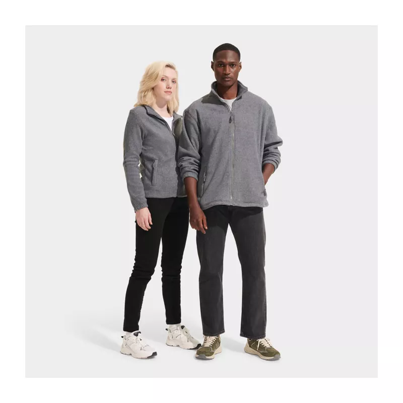 Polar damski rozpinany 300 g/m² Sol's NORTH WOMEN - Szary Melanż (S54500-GM)