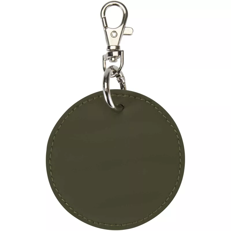 Resi Plus brelok z okrągłą zawieszką z recyklingowanego materiału z certyfikatem GRS  - Leśny zielony (13014064)