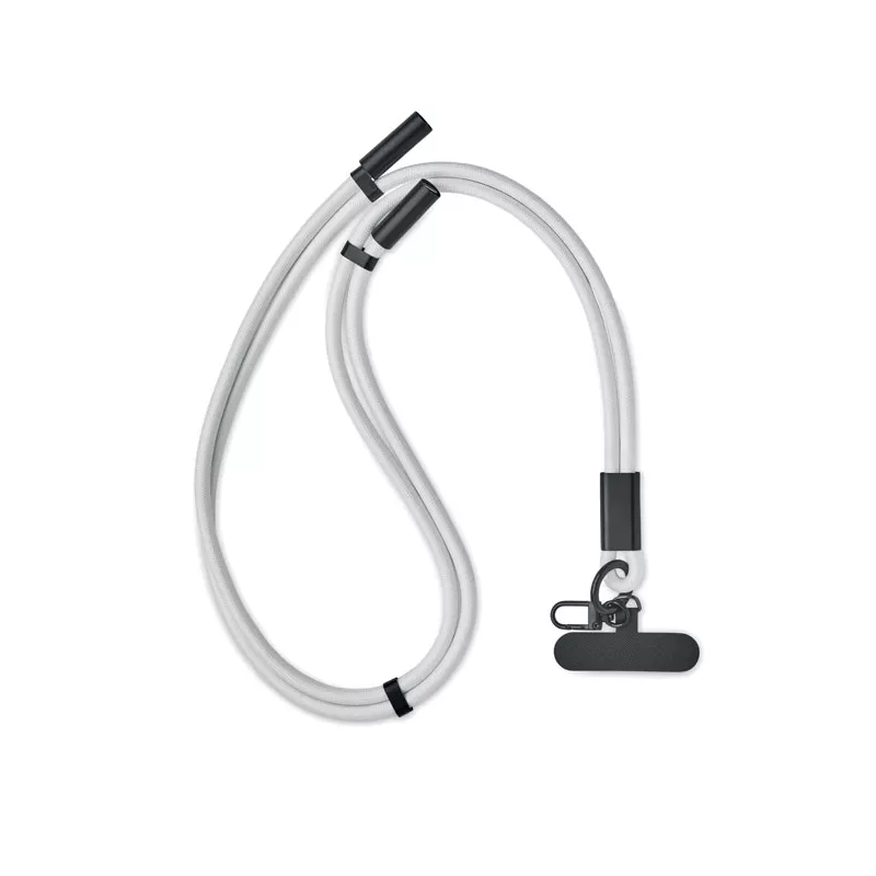 Smycz do telefonu z kablem 60W USB-C COCHARGE - Bialy (MO2618-06)