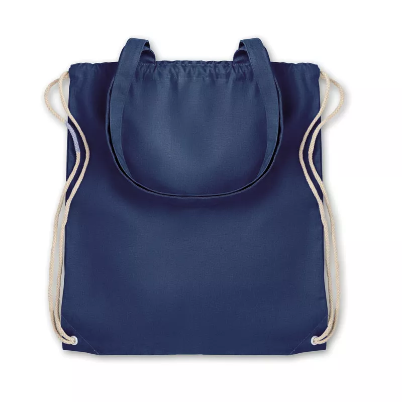 Torba płócienna barwiona ze sznurkiem 220 g/m² MOIRA - Niebieski (MO9041-04)