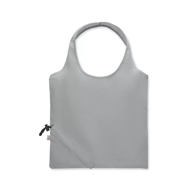 Torba składana z recyklingu 140 g/m² CARRIE COLOUR - Szary (MO2487-07)