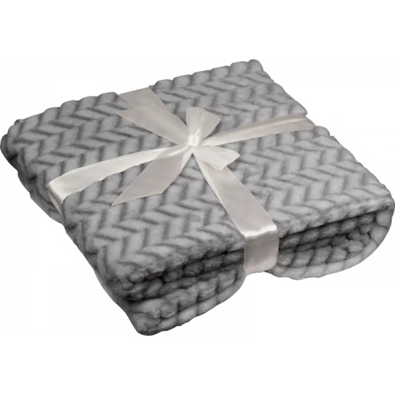 Duży koc 120x180cm 280 g/m² DAMIANO - szary (6436107)