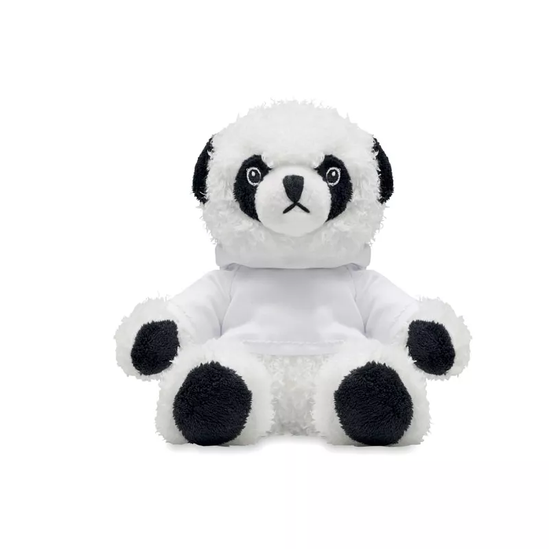 Maskotka panda w bluzie z kapturem PENNY - Bialy (MO6736-06)