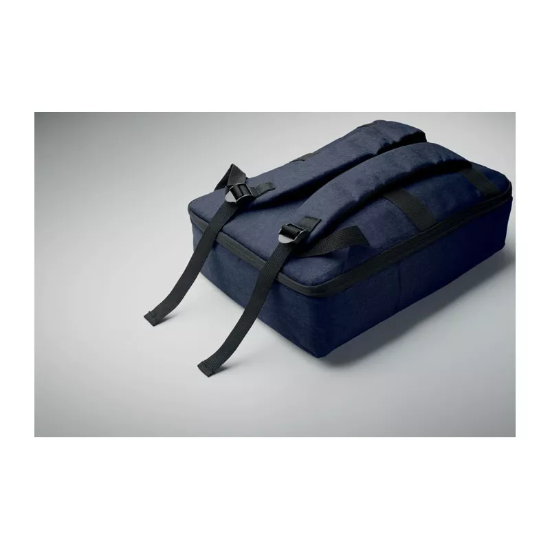 Plecak na laptop 15" z RPET LAUGAR - Francuski Granat (MO2305-85)