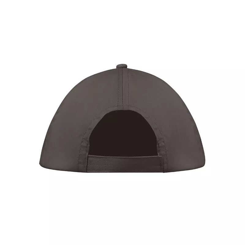 Czapka z daszkiem 5-panelowa z bawełny 160 g/m² BUZZ - Kamienny Szary (MO1447-15)