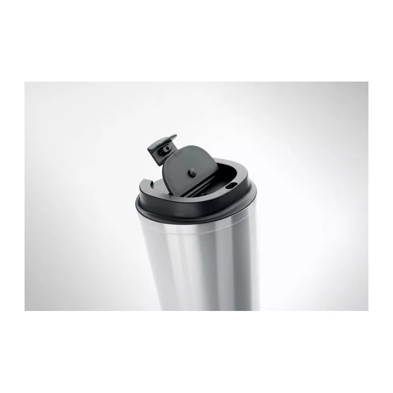 Kubek termiczny ze stali 350 ml BRACE - Srebrny Mat (MO6276-16)