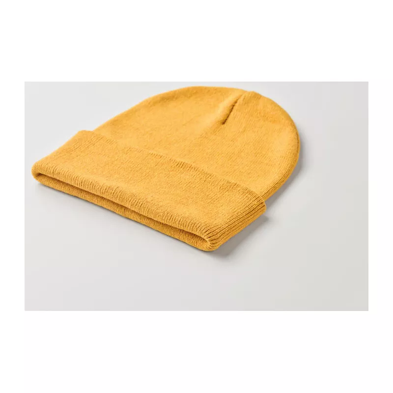 Czapka zimowa unisex z mankietem BEANIX - Zólty (MO2705-08)