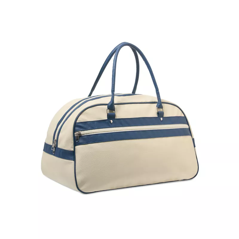 Torba sportowa z PU 21,5 l NOSTALGIC - Bezowy (MO2987-13)