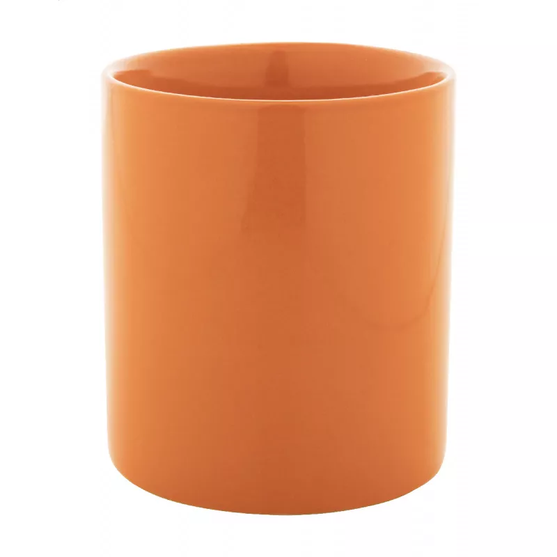 Kolomu kolorowy ceramiczny kubek - pomarańcz (AP800117-03)
