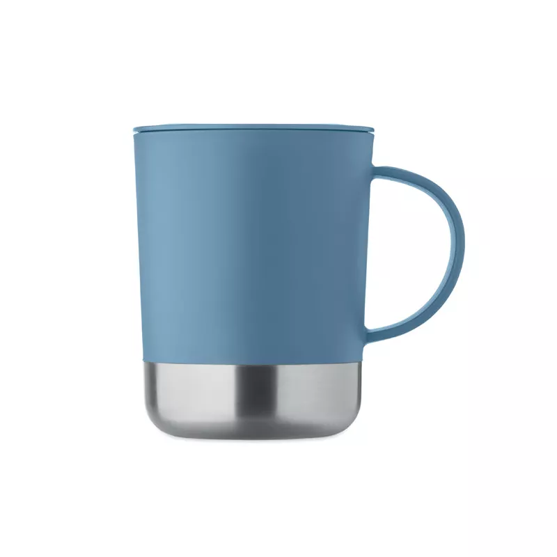 Kubek z PP z przesuwaną pokrywką 300 ml BEAKER - Petrol (MO2772-20)