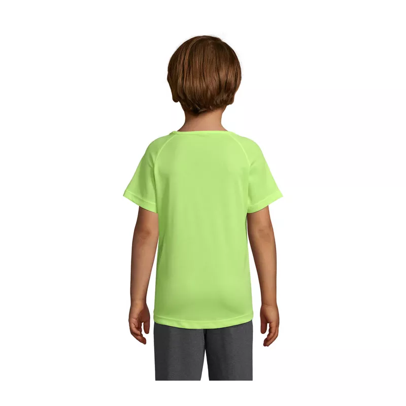 Koszulka sportowa dziecięca 140 g/m² Sol's SPORTY KIDS - Neon Yellow (S01166-NE)