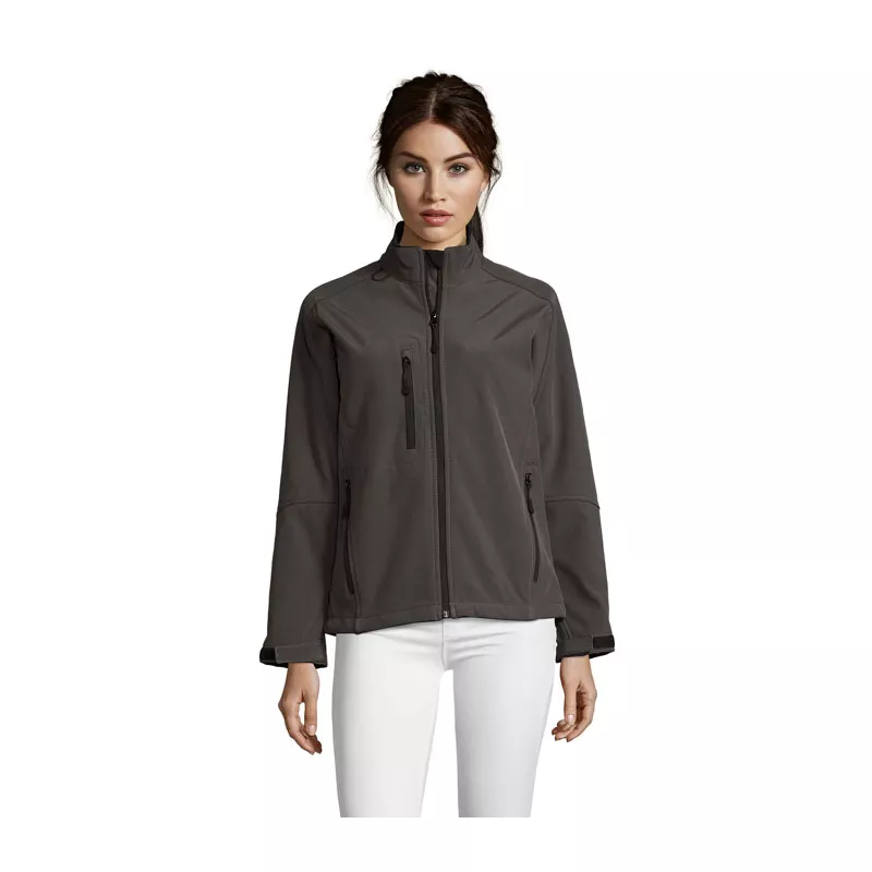 Softshell damski wodoodporny 340 g/m² Sol's ROXY - Szarość Węgla Drzewnego (S46800-CR)