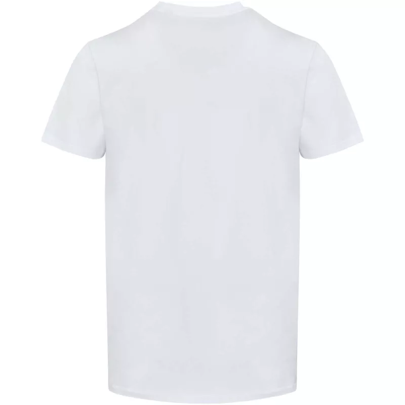 Balfour organiczna koszulka unisex z krótkim rękawem i dekoltem w serek, wykonana z materiału o gramaturze 200 g/m², z certyf - Biały (39665-WHITE)