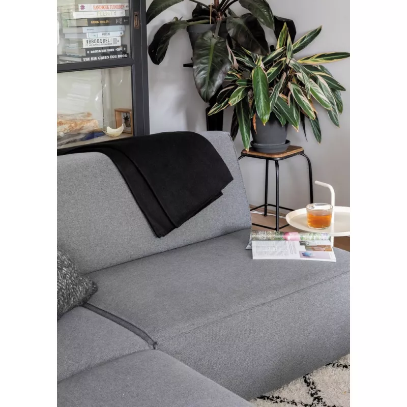 Koc polarowy 120 x 150 cm w pokrowcu - czarny (P459.061)
